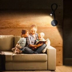 Lampe Chevet Murale 2 Pack Lumières Applique Liseuse LED Col De Cygne Lumière 3W, 3000K Blanc Chaud Lampe De Lecture -EUROPALAMP Soldes Magasin 60159655 4