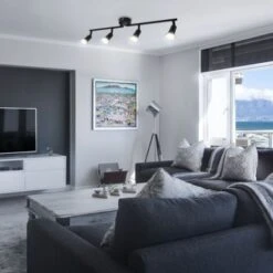 B.K.Licht I Plafonnier Pivotant à LED I Spot De Plafond à 4 Lampes I Inclus 4x 2,9 W GU10 Ampoules I Couleur De Lumière Blanc Chaud I 4x 260lm Plafonnier I Lampe De Salon I Noir 8 B.K.Licht I Plafonnier Pivotant à LED I Spot De Plafond à 4 Lampes I Inclus 4x 2,9 W GU10 Ampoules I Couleur De Lumière Blanc Chaud I 4x 260lm Plafonnier I Lampe De Salon I Noir -EUROPALAMP Soldes Magasin 60247408 4