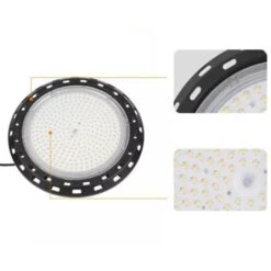 Suspension Industrielle HighBay UFO 150W IP65 90° - Blanc Neutre 4000K - 5500K - SILAMP -EUROPALAMP Soldes Magasin 60978331 4