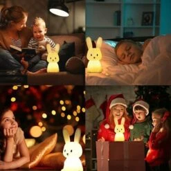 Lapin Veilleuse Bebe Tactile 7 Couleurs USB Rechargeable Peut être Chronométré Veilleuse Enfant Deco Lampe Pour Décoration Noël Chambre Enfant Cadeau D'anniversaire 7 Lapin Veilleuse Bebe Tactile 7 Couleurs USB Rechargeable Peut être Chronométré Veilleuse Enfant Deco Lampe Pour Décoration Noël Chambre Enfant Cadeau D'anniversaire -EUROPALAMP Soldes Magasin 61311680 3