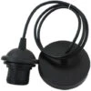 Monture Suspension Cable Suspension Luminaire E27 Porte Lampe Suspension Suspendue Accessoires Avec 1m Câble Pour Bar Café Magasin De Vêtements Maison Hôtel (Noir)，Oi-FRIS