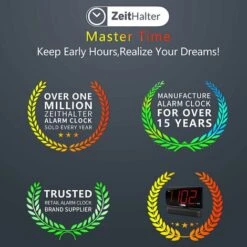 Réveil Numérique Avec Base Pivotante, Affichage LED Rouge, Grand Nombre De Chiffres Pour L'ancien, Gros Bouton Rond 8 Réveil Numérique Avec Base Pivotante, Affichage LED Rouge, Grand Nombre De Chiffres Pour L'ancien, Gros Bouton Rond -EUROPALAMP Soldes Magasin 64943351 4