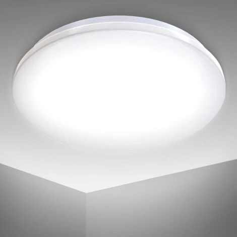 Plafonnier LED Salle De Bain, Platine LED 12W Intégrée, 1200lm, éclairage Pièces Humides, IP44, Blanc Neutre 4000K, 230V, Ø 280mm 1 Plafonnier LED Salle De Bain, Platine LED 12W Intégrée, 1200lm, éclairage Pièces Humides, IP44, Blanc Neutre 4000K, 230V, Ø 280mm