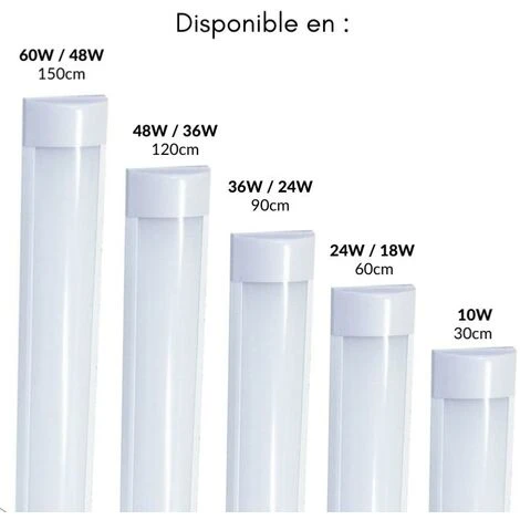 Réglette Lumineuse 120cm 36W - Blanc Chaud 2300K - 3500K - SILAMP 5 Réglette Lumineuse 120cm 36W - Blanc Chaud 2300K - 3500K - SILAMP – Image 5