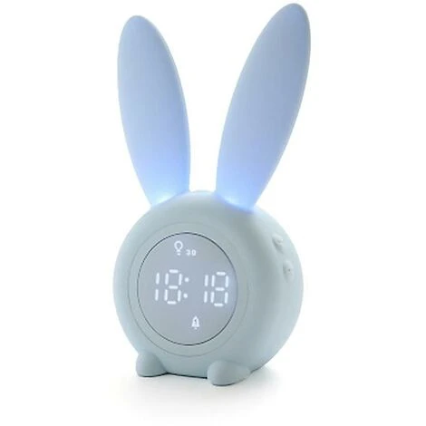 Réveil Numérique Pour Enfants Lapin Veilleuse Horloges Multifonctions (Bleu)-BDD 1 Réveil Numérique Pour Enfants Lapin Veilleuse Horloges Multifonctions (Bleu)-BDD