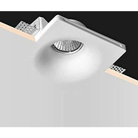 Kit Support Spot GU10 LED Carré Blanc Ø120mm Avec Ampoule LED 6W 3 Kit Support Spot GU10 LED Carré Blanc Ø120mm Avec Ampoule LED 6W – Image 3