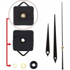 Mécanisme D'horloge à Quartz à Main Noire Mouvement D'horloge à Quartz Silencieux Balayage Deuxième Mouvement DIY Précision 1 Seconde Horloge Murale Horloge Main Accessoires Boîte De Boutique Noire Em -EUROPALAMP Soldes Magasin 66351430 3