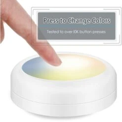 Spot LED Sans Fil Autocollant - Dimmable 6 Couleurs Lampe Placard A Pile Avec Telecommande Eclairage Batterie Armoire Lumiere Cuisine Sous Meuble Veilleuse Réglable LED Vitrine Chambre Escalier Miroir -EUROPALAMP Soldes Magasin 66651881 4