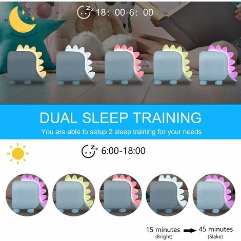 Réveil Enfant Fille Garcons Dinosaure Lumineux Reveil Enfant Numerique Lampe Réveil Veilleuse Jour Nuit Enfant Réveil De La Maternelle Volume Réglable Avec Snooze Compte à Rebours-rose 3 Réveil Enfant Fille Garcons Dinosaure Lumineux Reveil Enfant Numerique Lampe Réveil Veilleuse Jour Nuit Enfant Réveil De La Maternelle Volume Réglable Avec Snooze Compte à Rebours-rose – Image 3