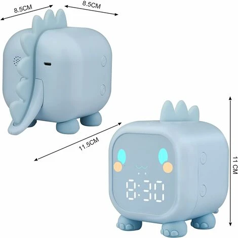 Réveil Enfant Fille Garcons Dinosaure Lumineux Reveil Enfant Numerique Lampe Réveil Veilleuse Jour Nuit Enfant Réveil De La Maternelle Volume Réglable Avec Snooze Compte à Rebours-rose 4 Réveil Enfant Fille Garcons Dinosaure Lumineux Reveil Enfant Numerique Lampe Réveil Veilleuse Jour Nuit Enfant Réveil De La Maternelle Volume Réglable Avec Snooze Compte à Rebours-rose – Image 4
