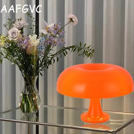 Solde- AGILITY, AGILITY Lampe De Table Champignon Lampe De Table En Polycarbonate,4 Sources Lumineuses LED Gratuites,Orange 1 Solde- AGILITY, AGILITY Lampe De Table Champignon Lampe De Table En Polycarbonate,4 Sources Lumineuses LED Gratuites,Orange