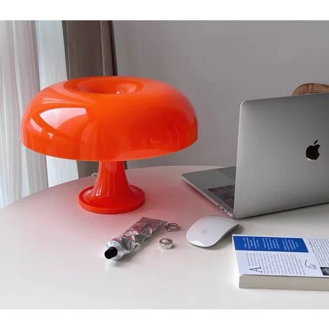 Solde- AGILITY, AGILITY Lampe De Table Champignon Lampe De Table En Polycarbonate,4 Sources Lumineuses LED Gratuites,Orange 2 Solde- AGILITY, AGILITY Lampe De Table Champignon Lampe De Table En Polycarbonate,4 Sources Lumineuses LED Gratuites,Orange – Image 2