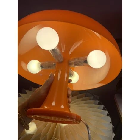 Solde- AGILITY, AGILITY Lampe De Table Champignon Lampe De Table En Polycarbonate,4 Sources Lumineuses LED Gratuites,Orange 5 Solde- AGILITY, AGILITY Lampe De Table Champignon Lampe De Table En Polycarbonate,4 Sources Lumineuses LED Gratuites,Orange – Image 5