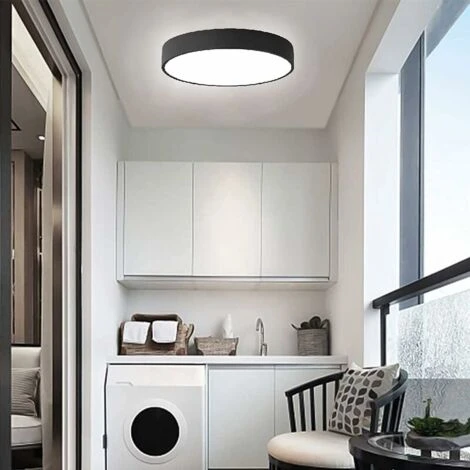 Plafonnier LED Avec Détecteur De Mouvement Lampe De Lumière Automatique Pour Extérieur Balcon Garage Entrée Couloir Luminaire Rond Facile à Installer Lampe De Plafond 6000K Blanc Froid, 1200LM, Ø30CM 5 Plafonnier LED Avec Détecteur De Mouvement Lampe De Lumière Automatique Pour Extérieur Balcon Garage Entrée Couloir Luminaire Rond Facile à Installer Lampe De Plafond 6000K Blanc Froid, 1200LM, Ø30CM – Image 5
