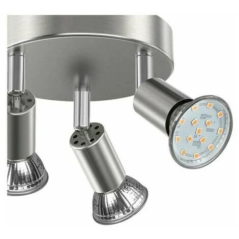 Plafonnier Salle De Bain LED éclairage Lampe Plafond Sdb Chrome 3 Spots Orientables IP44 GU10 Plafonnier De Salle De Bain 3 Plafonnier Salle De Bain LED éclairage Lampe Plafond Sdb Chrome 3 Spots Orientables IP44 GU10 Plafonnier De Salle De Bain – Image 3