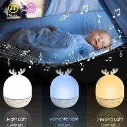 Veilleuse Projecteur,Lampe De Projecteur Avec 6 Films De Projection,8 Chansons, LED Enfant Veilleuse Lampe Musicale Et Lumineuse 360°Rotation Pour Nol,Anniversaire Pour Enfants -EUROPALAMP Soldes Magasin 75243602 4