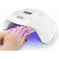 SEENLIN Sèche Ongles Lampe UV LED 54W Pour Tous Les Gel LCD Ecran 4 Minuteries Séchoir à Ongles Professionnel Lampe UV Ongles Permanent Lumière Blanche Lampe à Polymériser Nail Art