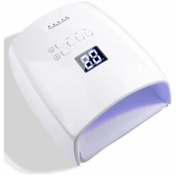 SEENLIN LED Nail Lampe Rechargeable, Sans Fil Gel Léger, 48W Sans Fil Gel Nail Lampe Uv LED Nail Photopolymérisation Sèche-ongles Pour Ongles Gel Avec écran LCD