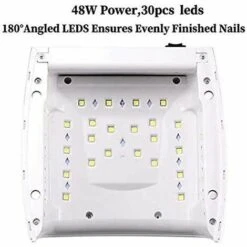 SEENLIN LED Nail Lampe Rechargeable, Sans Fil Gel Léger, 48W Sans Fil Gel Nail Lampe Uv LED Nail Photopolymérisation Sèche-ongles Pour Ongles Gel Avec écran LCD -EUROPALAMP Soldes Magasin 75459332 4