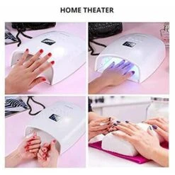 SEENLIN LED Nail Lampe Rechargeable, Sans Fil Gel Léger, 48W Sans Fil Gel Nail Lampe Uv LED Nail Photopolymérisation Sèche-ongles Pour Ongles Gel Avec écran LCD -EUROPALAMP Soldes Magasin 75459332 5