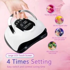 Lampe à Ongles Intelligente X11, 220W Séchage Rapide LED Sèche-Ongles à Induction UV Détachable Machine De Photothérapie Nail Art -EUROPALAMP Soldes Magasin 76704192 3