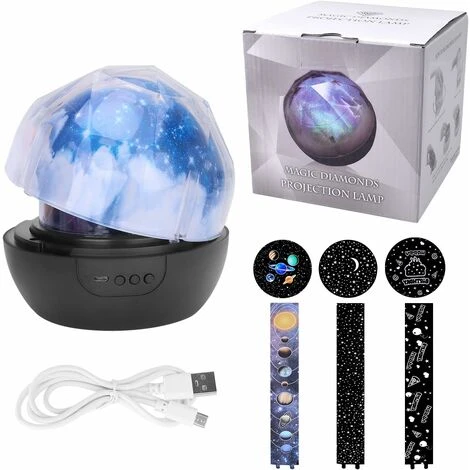 Veilleuse Étoile Pour Enfants, Lampe De Projection Veilleuse Univers, Romantique Étoile Mer Anniversaire Nouvelle Lampe Projecteur Pour Chambre - 3 Ensembles De Film 4 Veilleuse Étoile Pour Enfants, Lampe De Projection Veilleuse Univers, Romantique Étoile Mer Anniversaire Nouvelle Lampe Projecteur Pour Chambre - 3 Ensembles De Film – Image 4