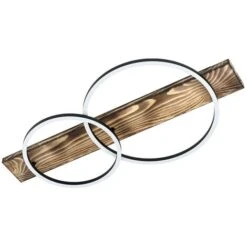 EGLO Rustique Plafond Lumière Boyal Brun L: 78 W: 40 H: 9cm 3000K 8 EGLO Rustique Plafond Lumière Boyal Brun L: 78 W: 40 H: 9cm 3000K -EUROPALAMP Soldes Magasin 77450403 4