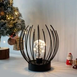 Lampe De Table à Cage En Métal Lampe Sans Fil à Piles Avec Ampoule LED De Style Edison Idéal Pour Les Mariages, Les Fêtes, Les événements De Patio Pour L'intérieur à L'extérieur 7 Lampe De Table à Cage En Métal Lampe Sans Fil à Piles Avec Ampoule LED De Style Edison Idéal Pour Les Mariages, Les Fêtes, Les événements De Patio Pour L'intérieur à L'extérieur -EUROPALAMP Soldes Magasin 77649261 3