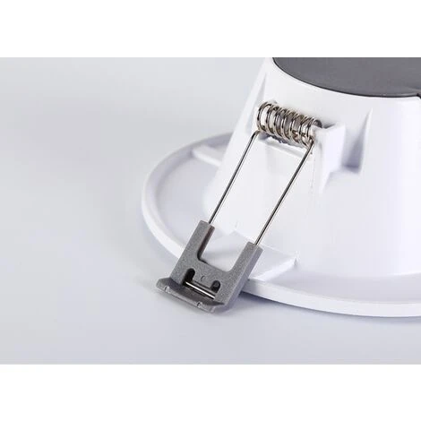 5 Spots LED Pour Salle De Bain, Ultra-plat 25mm, Ø90mm, Blanc, Plafonnier Encastré, Panneau LED 5-7W, 460Lm, Blanc Neutre 4000K 4 5 Spots LED Pour Salle De Bain, Ultra-plat 25mm, Ø90mm, Blanc, Plafonnier Encastré, Panneau LED 5-7W, 460Lm, Blanc Neutre 4000K – Image 4