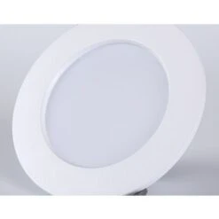 5 Spots LED Pour Salle De Bain, Ultra-plat 25mm, Ø90mm, Blanc, Plafonnier Encastré, Panneau LED 5-7W, 460Lm, Blanc Neutre 4000K 9 5 Spots LED Pour Salle De Bain, Ultra-plat 25mm, Ø90mm, Blanc, Plafonnier Encastré, Panneau LED 5-7W, 460Lm, Blanc Neutre 4000K -EUROPALAMP Soldes Magasin 78387939 5