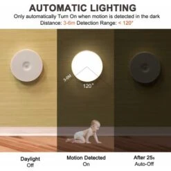 Veilleuse Led, Magnétique Lampe Detecteur De Mouvement Interieur Avec Tampons Adhésifs Gratuits, Coller N'importe Où, Capteur Sans Fil USB Rechargeable Blanc Chaud Paquet De 2 (Auto-4000K) 7 Veilleuse Led, Magnétique Lampe Detecteur De Mouvement Interieur Avec Tampons Adhésifs Gratuits, Coller N'importe Où, Capteur Sans Fil USB Rechargeable Blanc Chaud Paquet De 2 (Auto-4000K) -EUROPALAMP Soldes Magasin 78531334 3