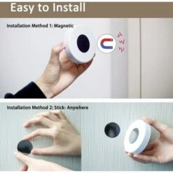 Veilleuse Led, Magnétique Lampe Detecteur De Mouvement Interieur Avec Tampons Adhésifs Gratuits, Coller N'importe Où, Capteur Sans Fil USB Rechargeable Blanc Chaud Paquet De 2 (Auto-4000K) 8 Veilleuse Led, Magnétique Lampe Detecteur De Mouvement Interieur Avec Tampons Adhésifs Gratuits, Coller N'importe Où, Capteur Sans Fil USB Rechargeable Blanc Chaud Paquet De 2 (Auto-4000K) -EUROPALAMP Soldes Magasin 78531334 4