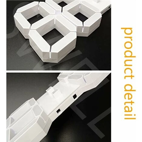 Horloge Murale Numérique LED 3D, Super Numérique, Télécommande, Grand Minuteur Numérique, Adapté à L'entrepôt / Bureau / Maison / Salon / école 3 Horloge Murale Numérique LED 3D, Super Numérique, Télécommande, Grand Minuteur Numérique, Adapté à L'entrepôt / Bureau / Maison / Salon / école – Image 3