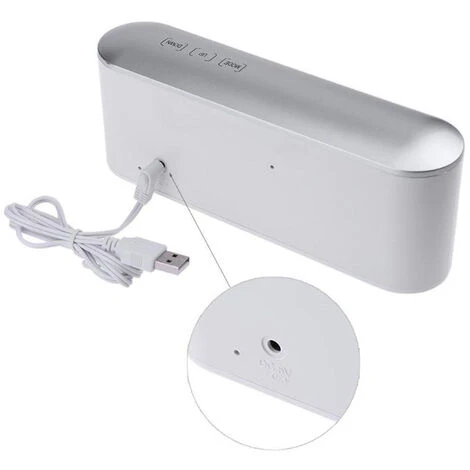 Miroir Numérique De Table De Bureau, Affichage De L&39heure Et De La Température, Alarme, Réglage De L&39affichage De La Température,WhiteCase BlueLight 4 Miroir Numérique De Table De Bureau, Affichage De L&39heure Et De La Température, Alarme, Réglage De L&39affichage De La Température,WhiteCase BlueLight – Image 4