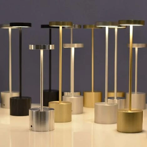 GP Piao Led Lampe De Table Sans Fil Petite Lampe De Bureau En Métal Rechargeable 2 Niveaux De Gradation Moderne Hôtel Restaurant Chambre 1 GP Piao Led Lampe De Table Sans Fil Petite Lampe De Bureau En Métal Rechargeable 2 Niveaux De Gradation Moderne Hôtel Restaurant Chambre