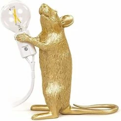 Mini Lampe De Table Lampe De Table Or Animal Souris Lampe Nordique Créatif Salon Salle à Manger Chambre Magasin De Vêtements E12 éclairage