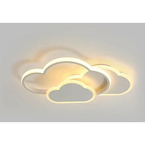 Plafonnier LED, Lampe De Plafond Créatif Nuage, 32W 2700lm 42cm, Blanc Chaud 3000K, Plafonniers Blancs Modernes Applique Murale Pour De Salon, Couloir Et Chambre De Enfant 1 Plafonnier LED, Lampe De Plafond Créatif Nuage, 32W 2700lm 42cm, Blanc Chaud 3000K, Plafonniers Blancs Modernes Applique Murale Pour De Salon, Couloir Et Chambre De Enfant