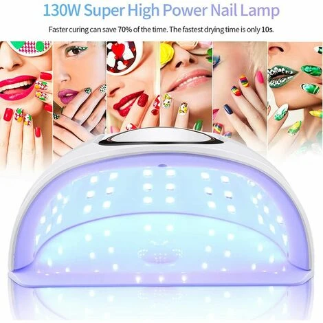 Lampe UV LED Ongles Gel, 130W Professionnel Sèche Ongles Automatique, Séchage Rapide, 42 LED Lampe, Grand LCD Ecran, 4 Minuteries 10s/30s/60s/120s Pour Vernis Semi Permanent, Gel Et Vernis 3 Lampe UV LED Ongles Gel, 130W Professionnel Sèche Ongles Automatique, Séchage Rapide, 42 LED Lampe, Grand LCD Ecran, 4 Minuteries 10s/30s/60s/120s Pour Vernis Semi Permanent, Gel Et Vernis – Image 3