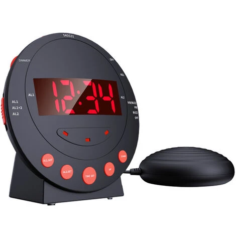 Reveil Extra Fort, Reveil Vibrant Avec Agitateur De Lit, Pour Les Gros Dormeurs Et Les Patients Malentendants 2 Reveil Extra Fort, Reveil Vibrant Avec Agitateur De Lit, Pour Les Gros Dormeurs Et Les Patients Malentendants – Image 2