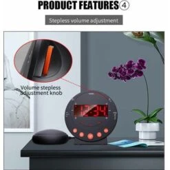 Reveil Extra Fort, Reveil Vibrant Avec Agitateur De Lit, Pour Les Gros Dormeurs Et Les Patients Malentendants 7 Reveil Extra Fort, Reveil Vibrant Avec Agitateur De Lit, Pour Les Gros Dormeurs Et Les Patients Malentendants -EUROPALAMP Soldes Magasin 80548353 3