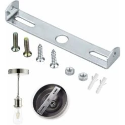 MINKUROW 4 Pièces Plaque De Suspension Pour Plafonnier 95mm Plafond Pendentif Support De Lumière Avec Vis Accessoires Pour Bureau À Domicile Plafond Éclairage -EUROPALAMP Soldes Magasin 80935482 4