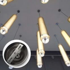 MINKUROW 4 Pièces Plaque De Suspension Pour Plafonnier 95mm Plafond Pendentif Support De Lumière Avec Vis Accessoires Pour Bureau À Domicile Plafond Éclairage -EUROPALAMP Soldes Magasin 80935482 5