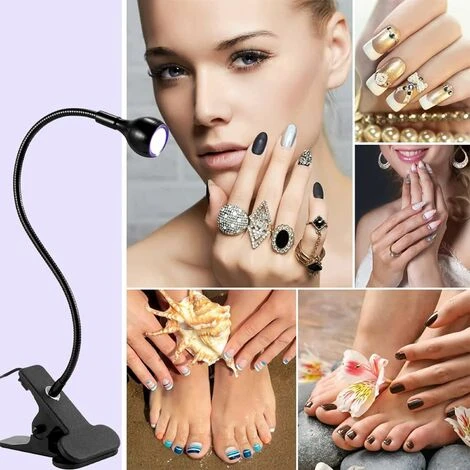 Lampe UV Sèche Ongles, 3W Lampe De Polymérisation De Colle Pour Gel Pose Americaine Avec Tête Ajustable, Lampe De Colle UV Ultraviolette Professionnel Pour Convient Pour La Manucure Doigts Secs - MODO 3 Lampe UV Sèche Ongles, 3W Lampe De Polymérisation De Colle Pour Gel Pose Americaine Avec Tête Ajustable, Lampe De Colle UV Ultraviolette Professionnel Pour Convient Pour La Manucure Doigts Secs - MODO – Image 3
