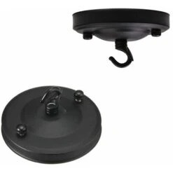 2 Pièces Sont Des Crochets De Plafond De Lustre Vintage, Un Support De Plaque De Crochet De Rosace De Plafond En Fer Forgé Vintage, Un Lustre De Toit, Une Ventouse, Un Châssis, Des Accessoires De Lumi