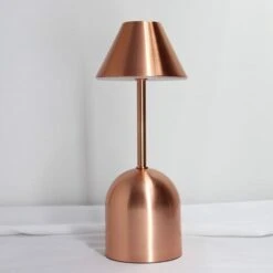 Lampe De Table Sans Fil Led Dimmable, Lampe De Table à Piles 3000 Mah, 3 Modes De Couleur, Dimmable En Continu, Lampes De Table à Piles Rechargeables Pour Tables De Chevet, Chambres (bronze)