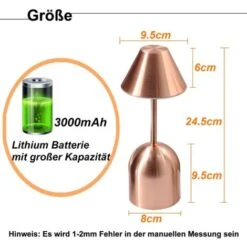 Lampe De Table Sans Fil Led Dimmable, Lampe De Table à Piles 3000 Mah, 3 Modes De Couleur, Dimmable En Continu, Lampes De Table à Piles Rechargeables Pour Tables De Chevet, Chambres (bronze) 7 Lampe De Table Sans Fil Led Dimmable, Lampe De Table à Piles 3000 Mah, 3 Modes De Couleur, Dimmable En Continu, Lampes De Table à Piles Rechargeables Pour Tables De Chevet, Chambres (bronze) -EUROPALAMP Soldes Magasin 81666935 3