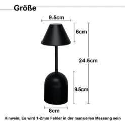 Lampe De Table Sans Fil Rechargeable LED Lampe De Bureau Batterie, 3 Niveaux De Luminosité Gradation Lampe De Table Lampe De Table Extérieure Pour Htel Moderne Restaurant Salle à Manger Lumières Porta -EUROPALAMP Soldes Magasin 81666936 5