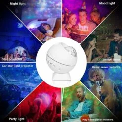Projecteur De Lumiere D'etoile A LED 3 En 1 Projecteur De Veilleuse USB Avec Telecommande Lune Et Etoiles 8 Projecteur De Lumiere D'etoile A LED 3 En 1 Projecteur De Veilleuse USB Avec Telecommande Lune Et Etoiles -EUROPALAMP Soldes Magasin 82130451 4