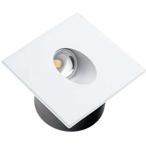 Spot LED 3W Encastrable Pour Escalier Carré Blanc AC 220-240V Blanc Neutre 4200K 1 Spot LED 3W Encastrable Pour Escalier Carré Blanc AC 220-240V Blanc Neutre 4200K