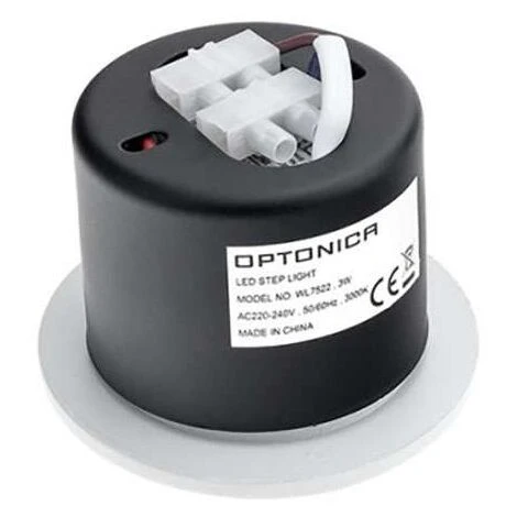 Spot LED 3W Encastrable Pour Escalier Rond Blanc AC 220-240V Blanc Neutre 4200K 2 Spot LED 3W Encastrable Pour Escalier Rond Blanc AC 220-240V Blanc Neutre 4200K – Image 2